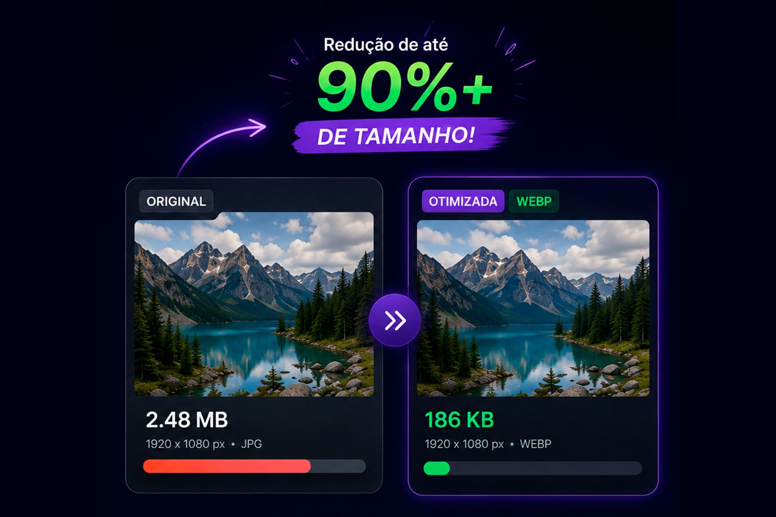 Otimizador e conversor de imagens da INBRASI