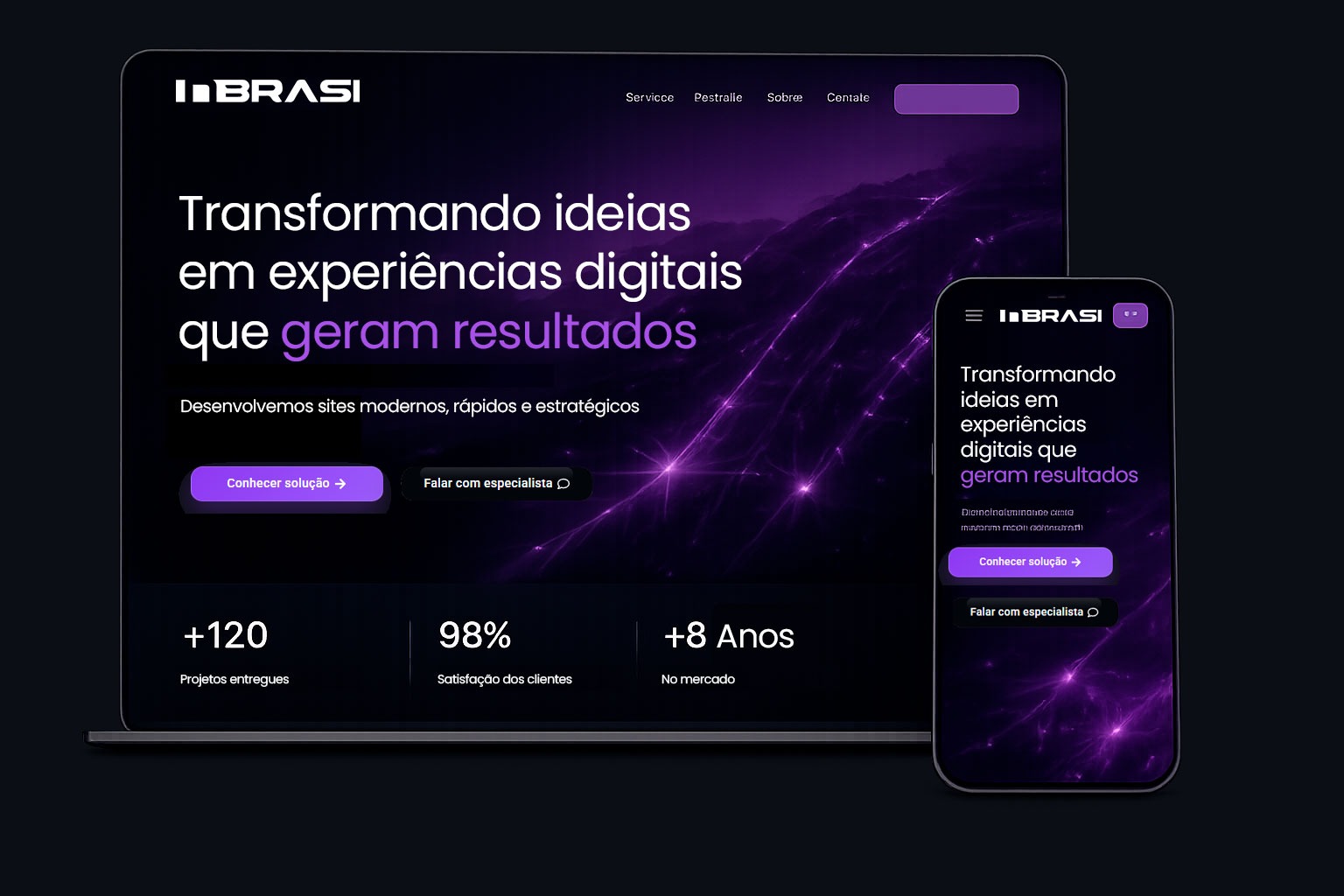 Criação de sites profissionais pela INBRASI